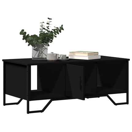 sofabord 100x51x40 cm konstrueret træ sort