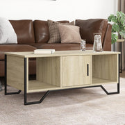 sofabord 100x51x40 cm konstrueret træ sonoma-eg