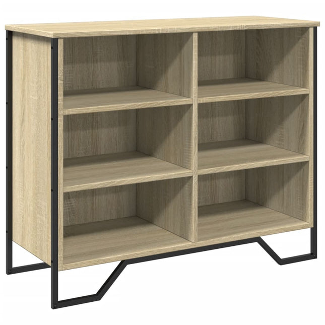 skænk 91x35,5x74,5 cm konstrueret træ sonoma-eg