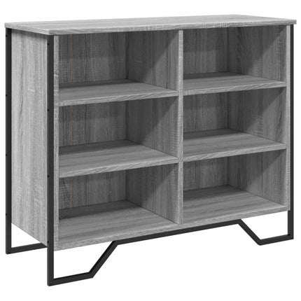 skænk 91x35,5x74,5 cm konstrueret træ grå sonoma-eg