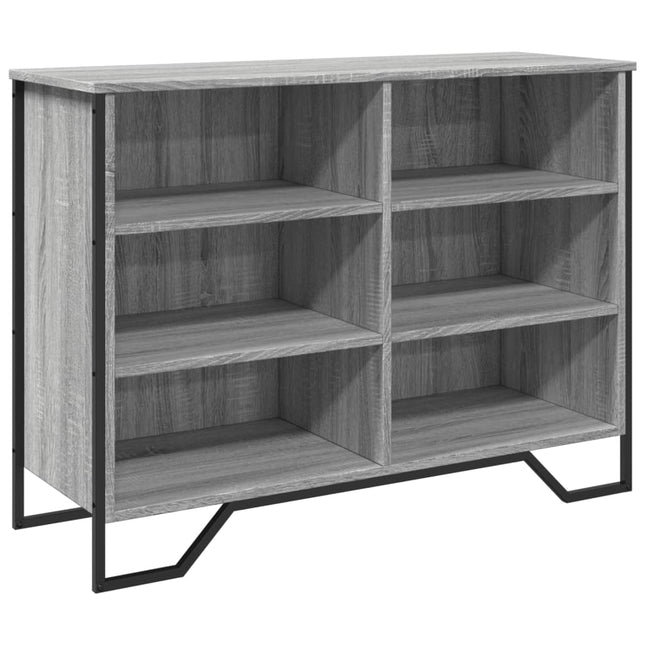 skænk 101x35,5x74,5 cm konstrueret træ grå sonoma-eg