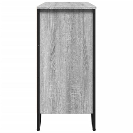 skænk 101x35,5x74,5 cm konstrueret træ grå sonoma-eg