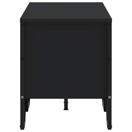 tv-bord 122x34x41 cm konstrueret træ sort