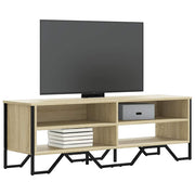 tv-bord 122x34x41 cm konstrueret træ sonoma-eg