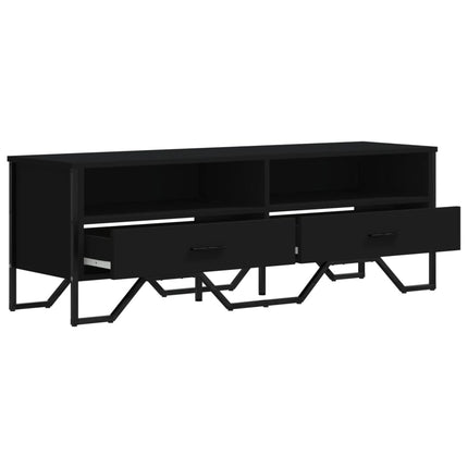 tv-bord 122x34x41 cm konstrueret træ sort