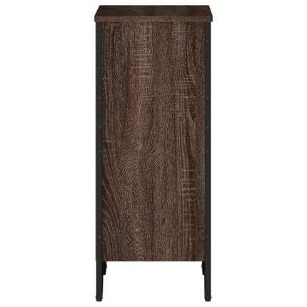 bogreol 50x31x74,5 cm konstrueret træ brun egetræsfarve