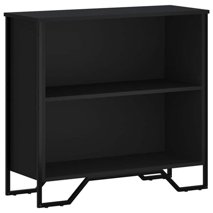 bogreol 80x31x74,5 cm konstrueret træ sort