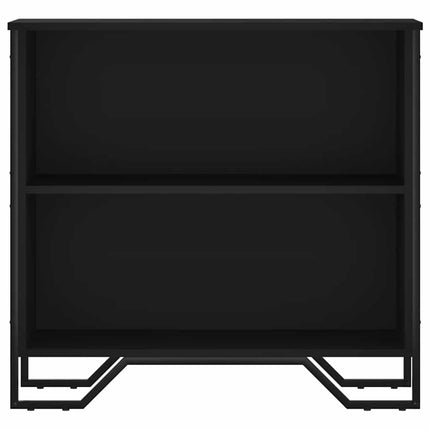 bogreol 80x31x74,5 cm konstrueret træ sort
