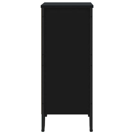 bogreol 80x31x74,5 cm konstrueret træ sort