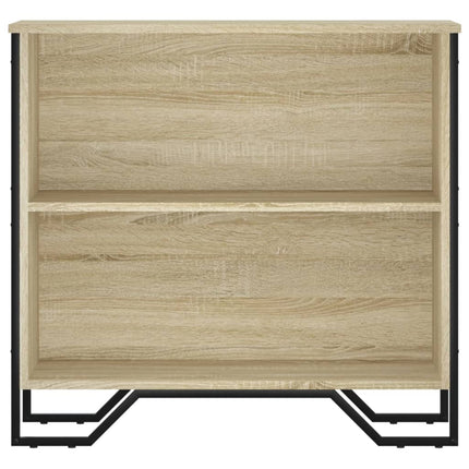 bogreol 80x31x74,5 cm konstrueret træ sonoma-eg