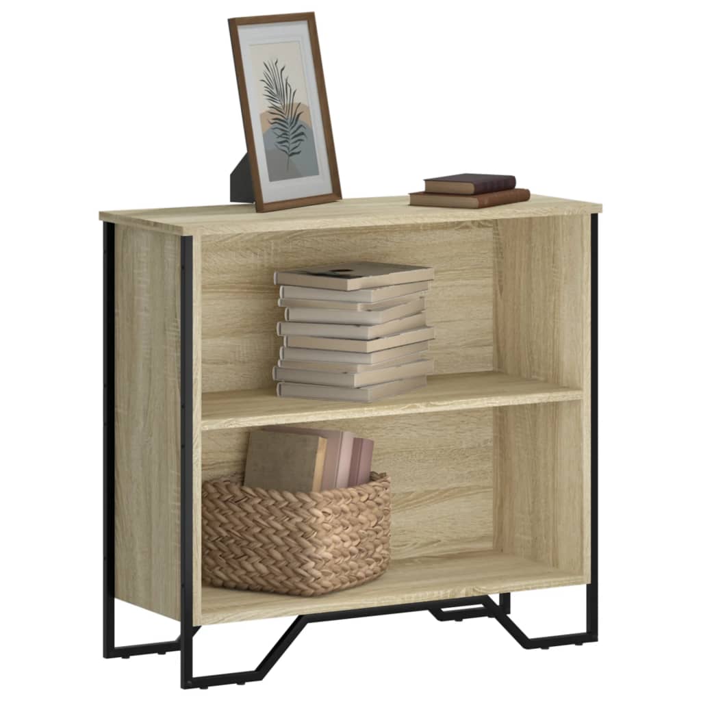 Bogreol 50X31X74,5 Cm Konstrueret Træ Sonoma-Eg - 80 cm / 74.5 cm