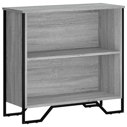 bogreol 80x31x74,5 cm konstrueret træ grå sonoma-eg