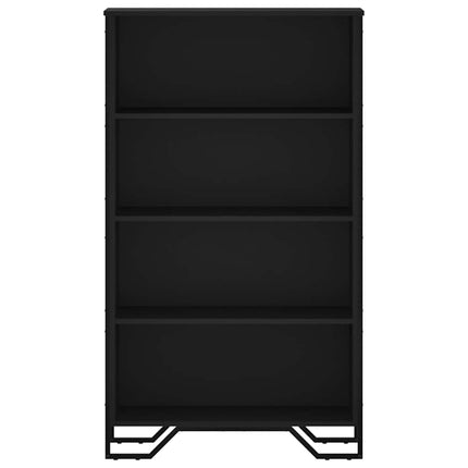 bogreol 80x31x137,5 cm konstrueret træ sort
