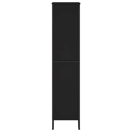 bogreol 80x31x137,5 cm konstrueret træ sort