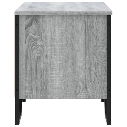 skoreol 90x38x45,5 cm konstrueret træ grå sonoma-eg