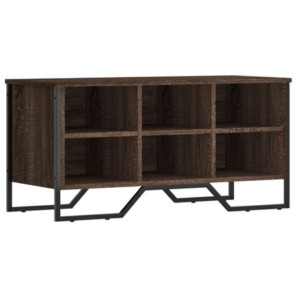 skoreol 90x38x45,5 cm konstrueret træ brun egetræsfarve