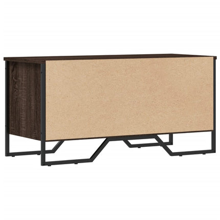 skoreol 90x38x45,5 cm konstrueret træ brun egetræsfarve