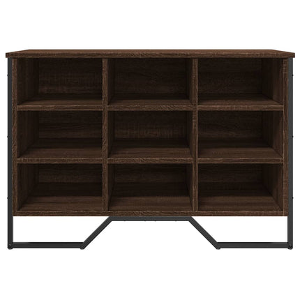 skoreol 90x38x61,5 cm konstrueret træ brun egetræsfarve
