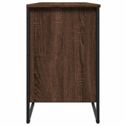 skoreol 90x38x61,5 cm konstrueret træ brun egetræsfarve