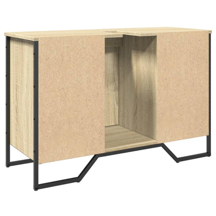 underskab til håndvask 91x35x60 cm konstrueret træ sonoma-eg