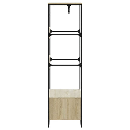 klædeskab 90x50x180 cm konstrueret træ sonoma-eg