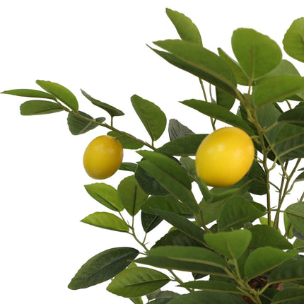 kunstigt citrontræ med 3 stammer 85 cm PP grøn