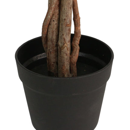 kunstigt citrontræ med 3 stammer 120 cm PP grøn