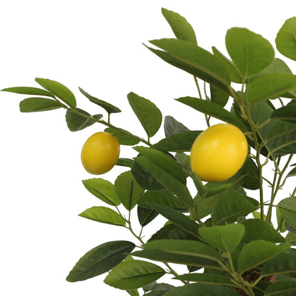 kunstigt citrontræ med 3 stammer 120 cm PP grøn