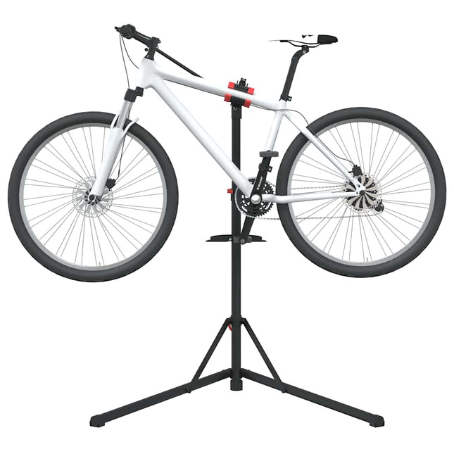 reparationsstativ til cykler 92-152 cm foldbart stål rød