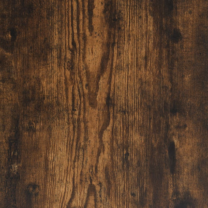 vitrineskab 100x8,5x58 cm konstrueret træ røget egetræsfarve