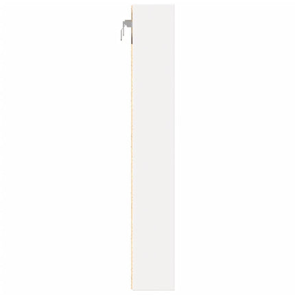 vitrineskab 60x8,5x58 cm konstrueret træ hvid