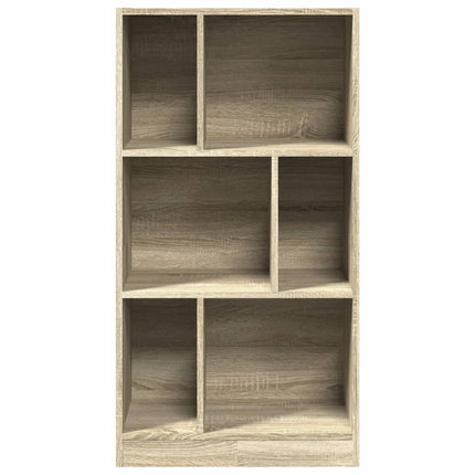 bogreol 57x28,5x107,5 cm konstrueret træ sonoma-eg