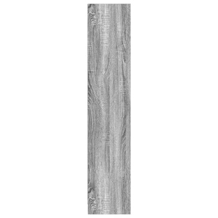 bogreol 57x28,5x107,5 cm konstrueret træ grå sonoma-eg