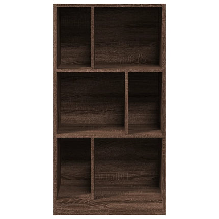 bogreol 57x28,5x107,5 cm konstrueret træ brun egetræsfarve