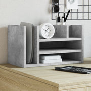 dueslag til skrivebord 44,5x24x25 cm konstrueret træ betongrå