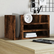 dueslag til skrivebord 44,5x24x25 cm konstrueret træ røget eg