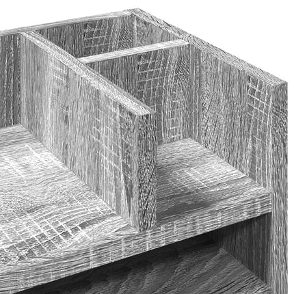 dueslag 44,5x24x25 cm konstrueret træ grå sonoma-eg