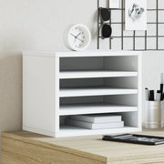dueslag til skrivebord 36x26x29,5 cm konstrueret træ hvid