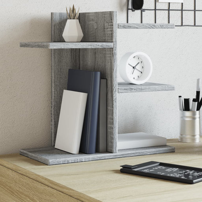 hylde 42x21,5x42 cm konstrueret træ grå sonoma-eg