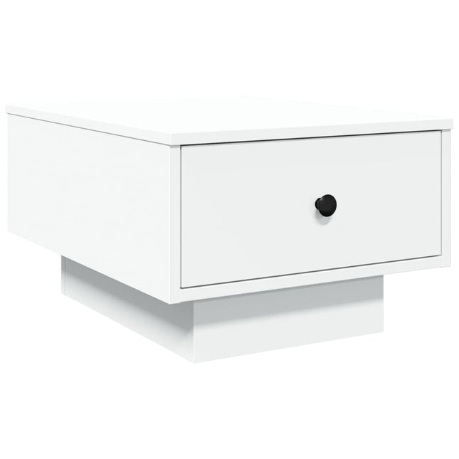 sofabord 60x45x31 cm konstrueret træ hvid