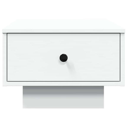sofabord 60x45x31 cm konstrueret træ hvid