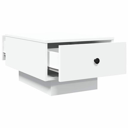 sofabord 60x45x31 cm konstrueret træ hvid
