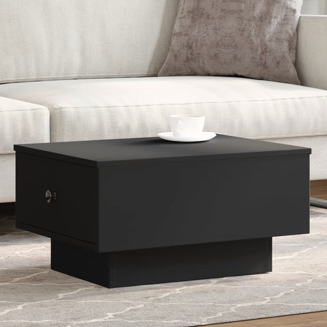 sofabord 60x45x31 cm konstrueret træ sort