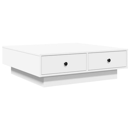 sofabord 90x90x28 cm konstrueret træ hvid