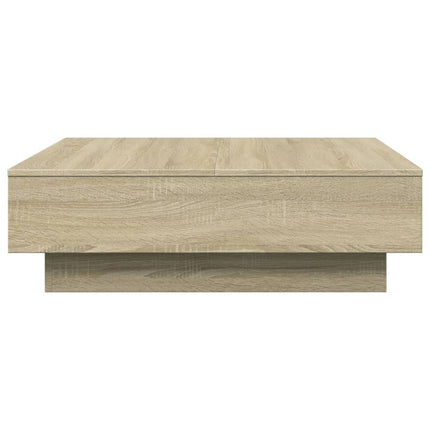 sofabord 90x90x28 cm konstrueret træ sonoma-eg