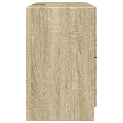 underskab til håndvask 78x37x59 cm konstrueret træ sonoma-eg