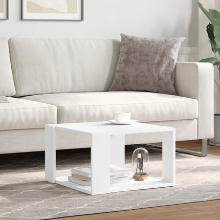 sofabord hvid 51,5x51,5x30 cm konstrueret træ