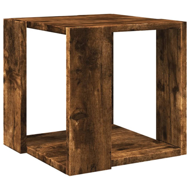 sofabord 32x32x30 cm konstrueret træ røget egetræsfarve