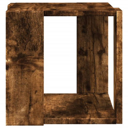 sofabord 32x32x30 cm konstrueret træ røget egetræsfarve