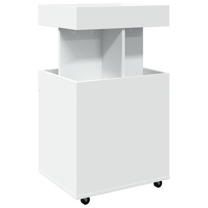 barvogn 50x41x89 cm konstrueret træ hvid